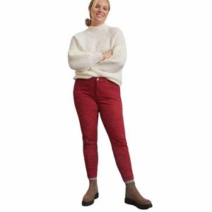 NWT Pilcro Flocked High-Rise Leggings in Raspberry